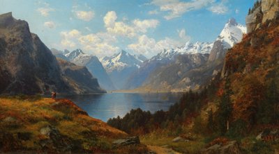 Lake Uri Seen from Rütli by Josef Schoyerer